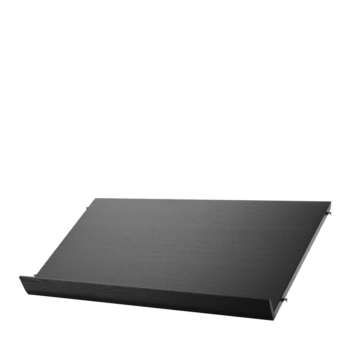 Magazine Shelf Wood Black Stained Ash - view 1