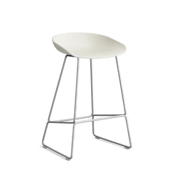 About a Stool AAS38 Low Melange Cream-Stainless Steel Felt Glider Chair - view 1