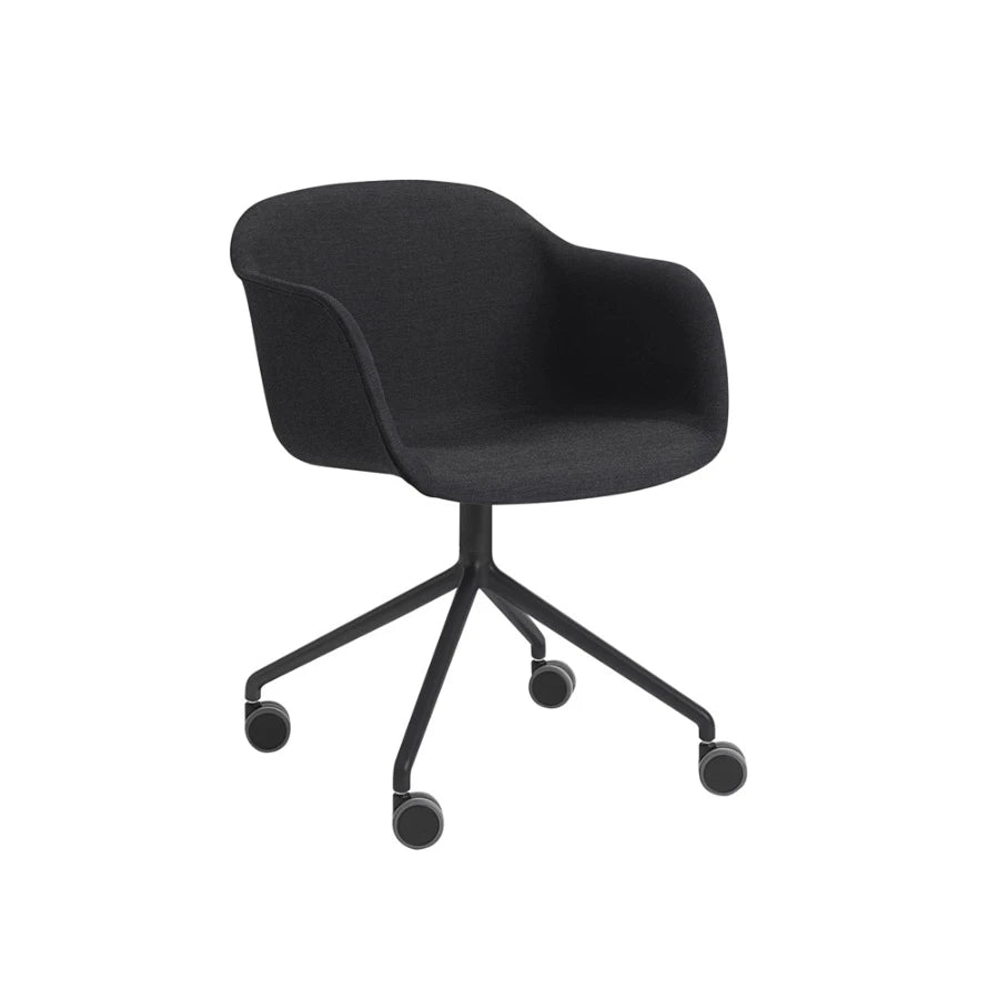 Fiber Armchair Castors Black/Remix183 - view 1