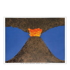 Dieci, Il Vulcano Poster, Enzo Mari 50 x 70 cm - view 1