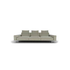 Let it Be 3 Seater Sofa - Low Armrest/Leather SC 173 Glauco - view 1