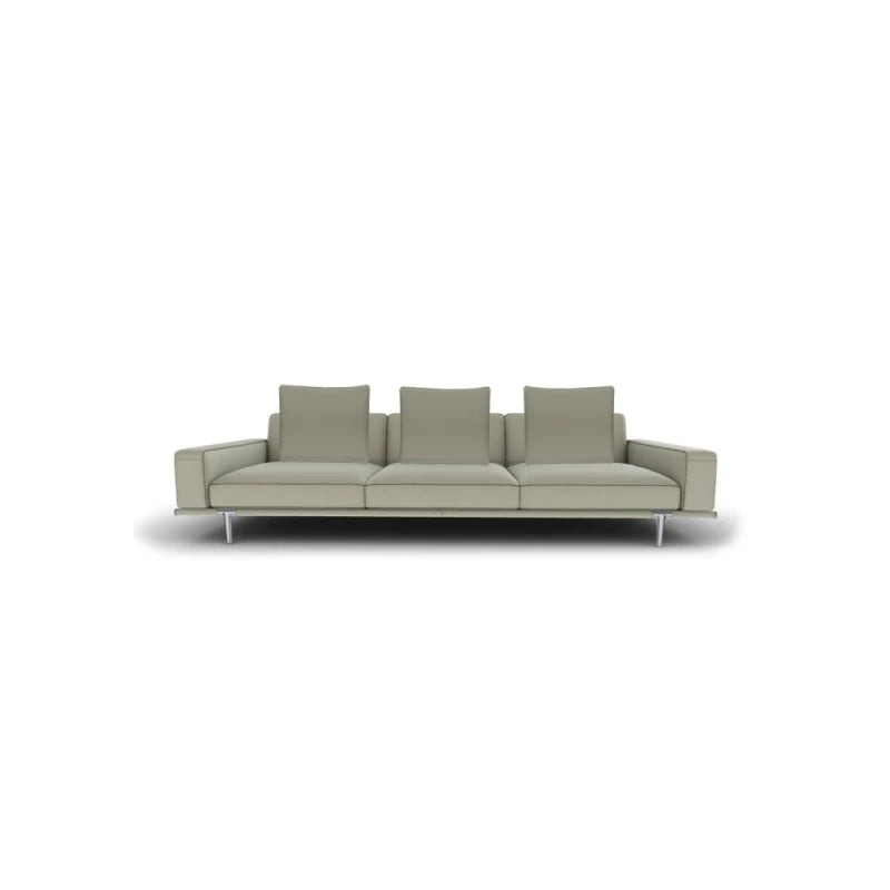 Let it Be 3 Seater Sofa - Low Armrest/Leather SC 173 Glauco - view 1
