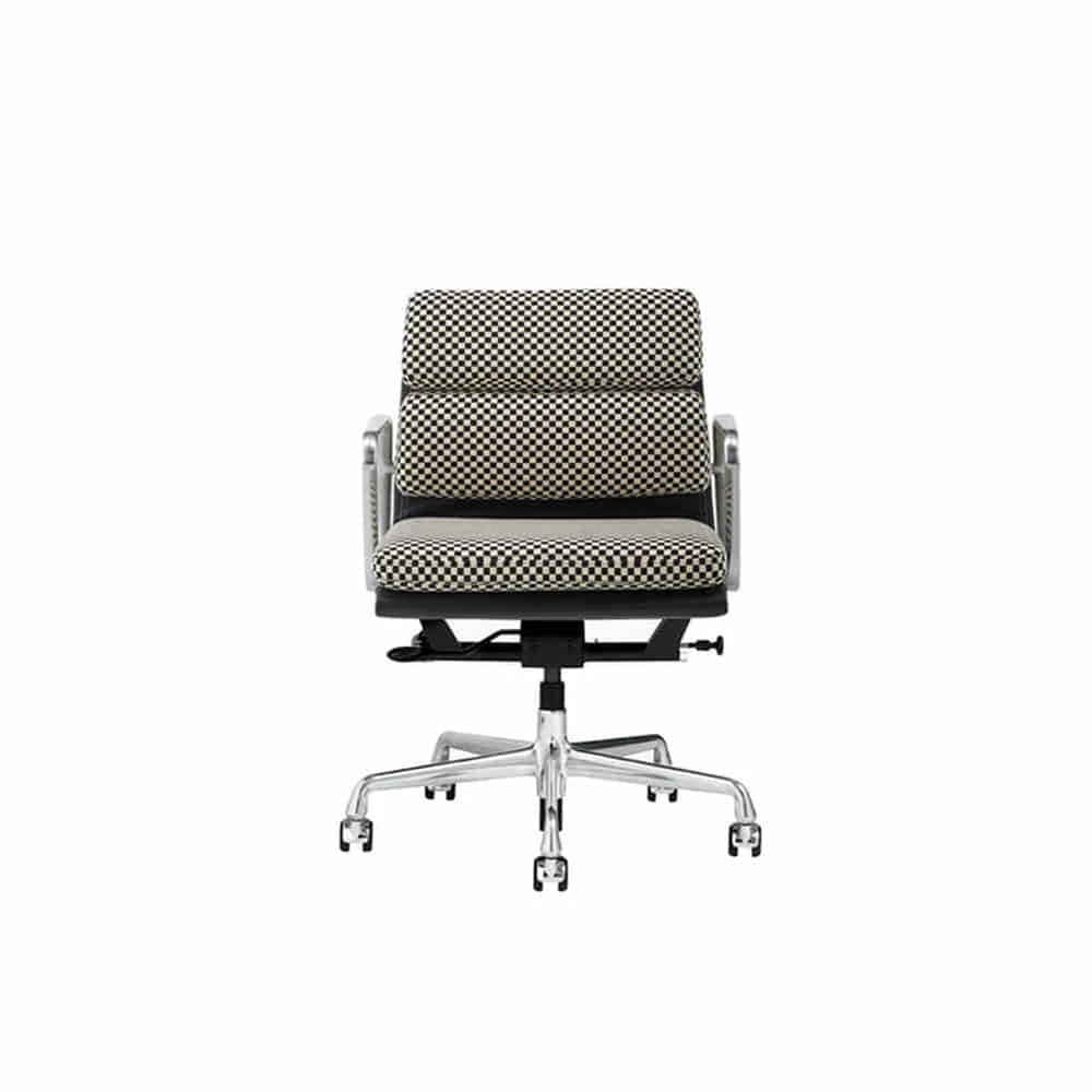 Eames Soft Pad Group Management Chair (Checker Black/White) - view 1