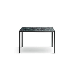 Half a Square Table - Marble Verde Alpi / Pewter - view 1