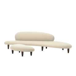 Freeform Sofa and Ottoman Credo Cream Isamu Noguchi - view 1
