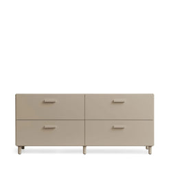 Relief Chest of Drawers Low Beige - Leg - view 1