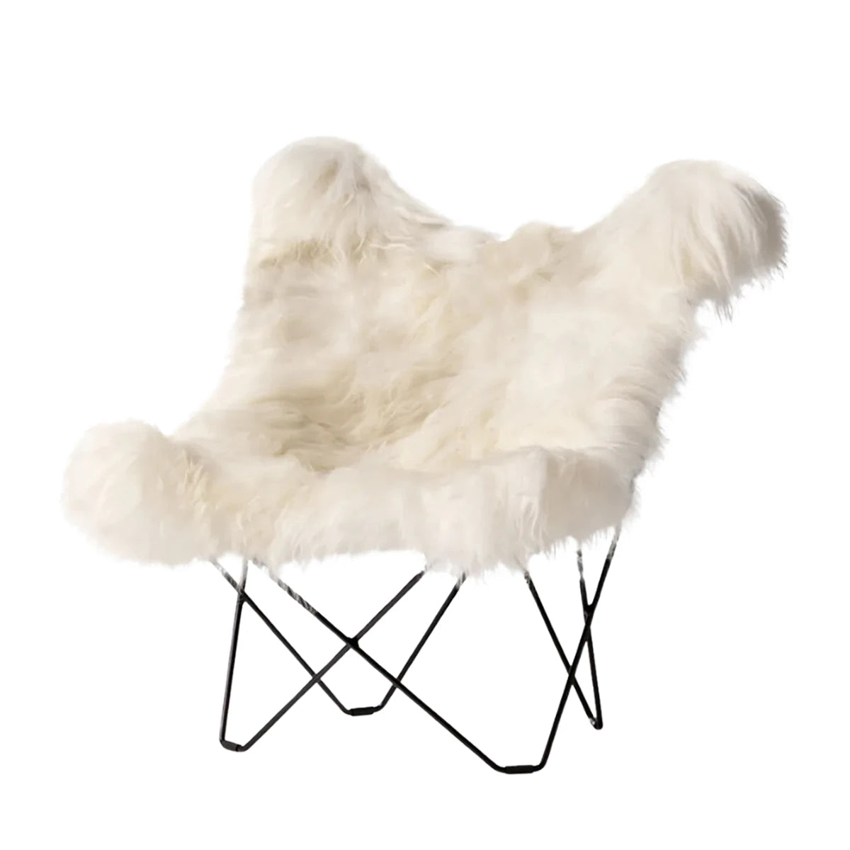 Sheepskin Butterfly Chair Iceland Mariposa-Wild White - view 1