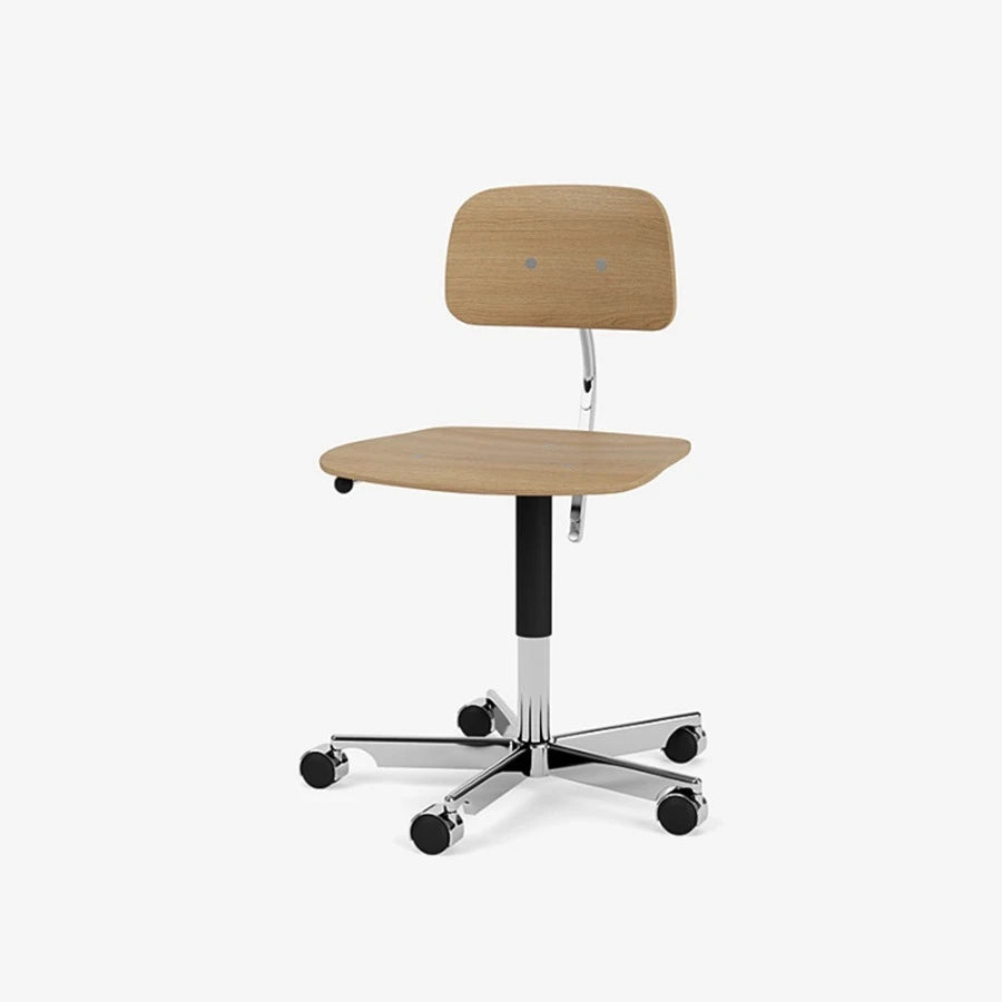 Kevi 2533 Chair Aluminium/Oak - view 1