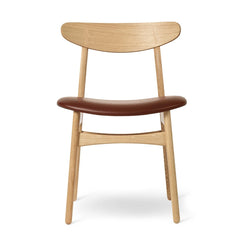 CH30P Chair Oak Oil Leather Seat Thor 307 - view 1