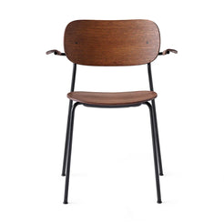 Co Dining Chair w Armrest Dark Stained Oak-Black - view 1