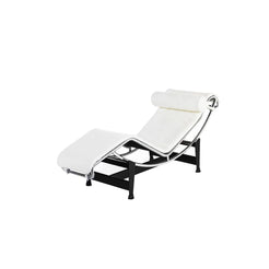 4 Chaise Longue à Reglage Continu (Bianco) - view 1