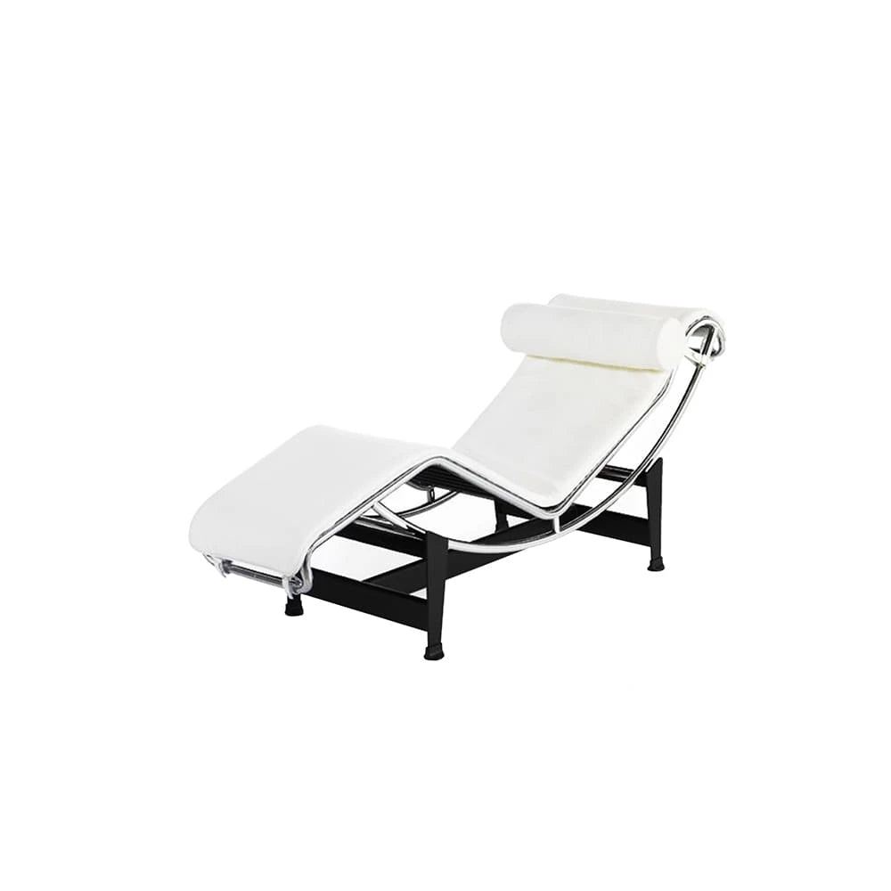 4 Chaise Longue à Reglage Continu (Bianco) - view 1