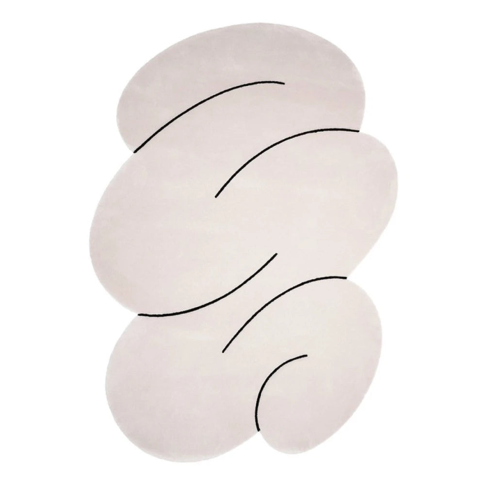 Cream Squiggle Rug - view 1