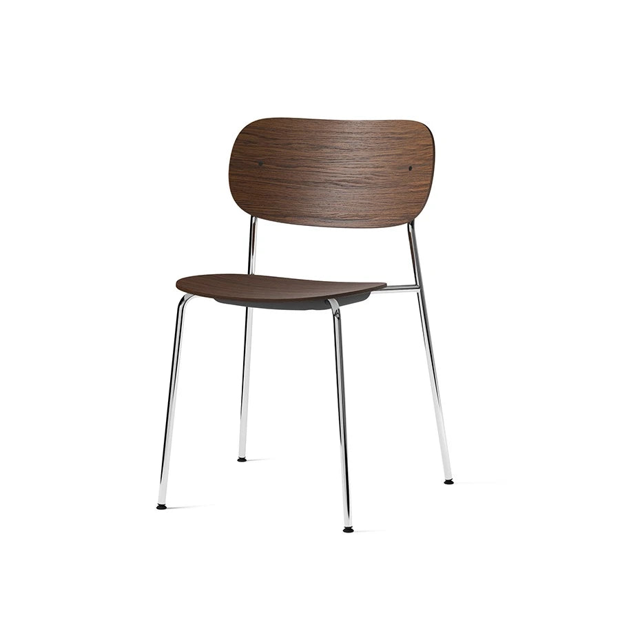Co Chair Chrome/Dark Oak - view 1