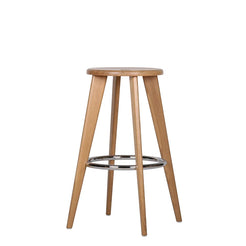 Tabouret Haut Oak Natural Bar Stool - view 1