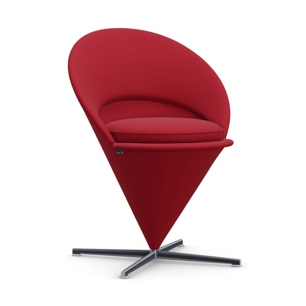Cone Chair Dark Magenta Fabric Tonus - view 1