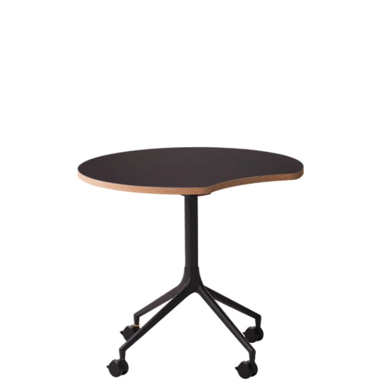 AS400 Round Black Laminate 830 Mobile Folding Table - view 1