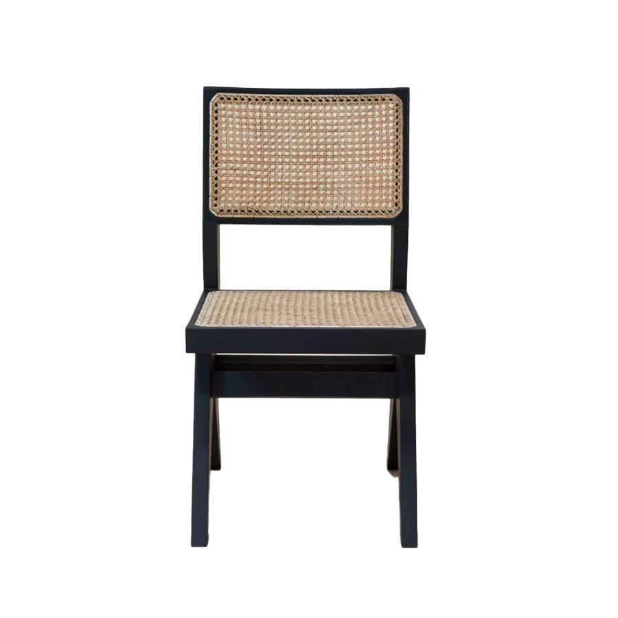 Black Armless Dining Chair - view 1