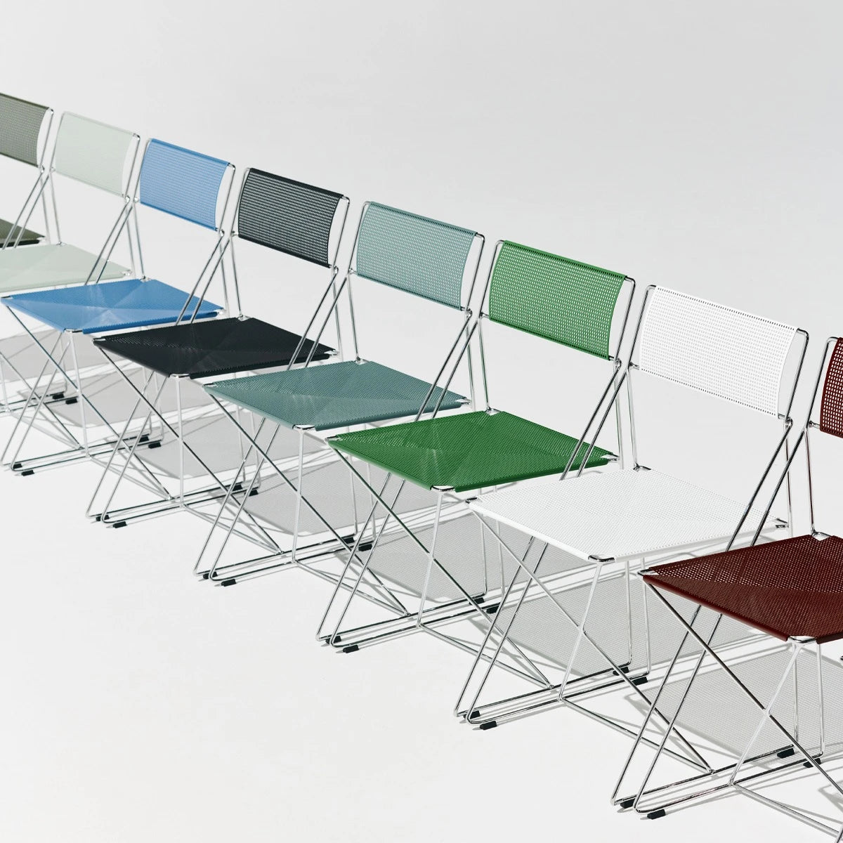 X-Line Chair Chrome Indoor Frame 8 colors - view 1