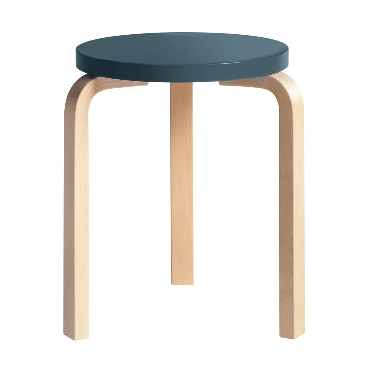 Stool 60 Birch-Blue - view 1