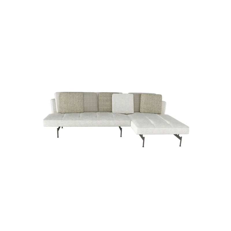 Sakè Sofa with Chaise Longue Fabric Silente 102 - view 1