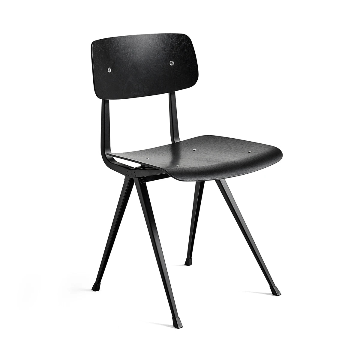 Result Chair Black Oak Seat-Black Frame - view 1