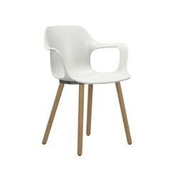 HAL RE Arm Wood Cotton White Oak Armchair - view 1