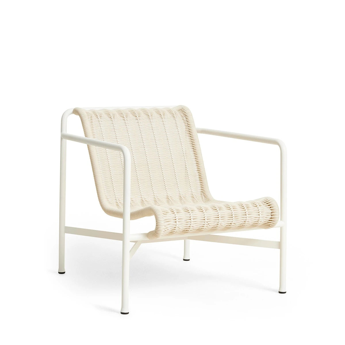Palissade Cord Lounge Chair Low Cream White - view 1
