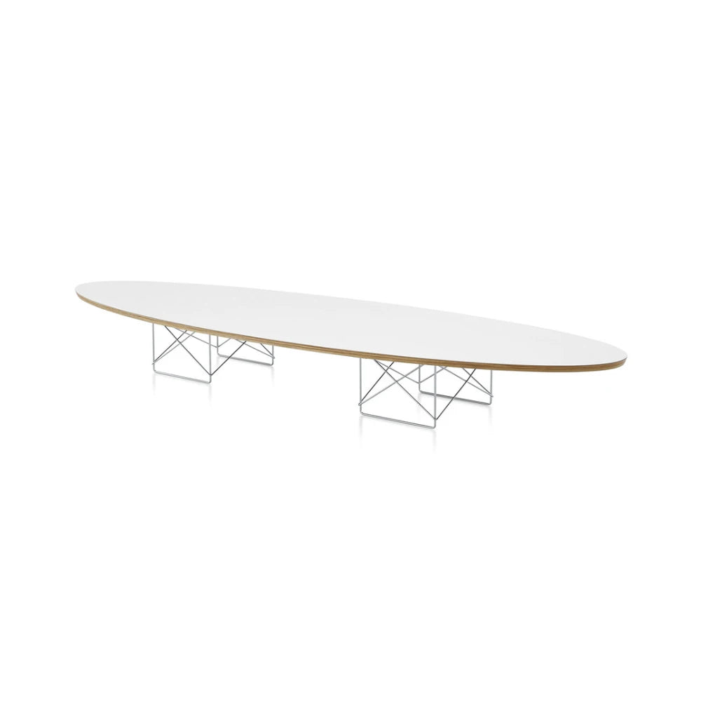 Eames Wire Base Elliptical Table (White) - view 1
