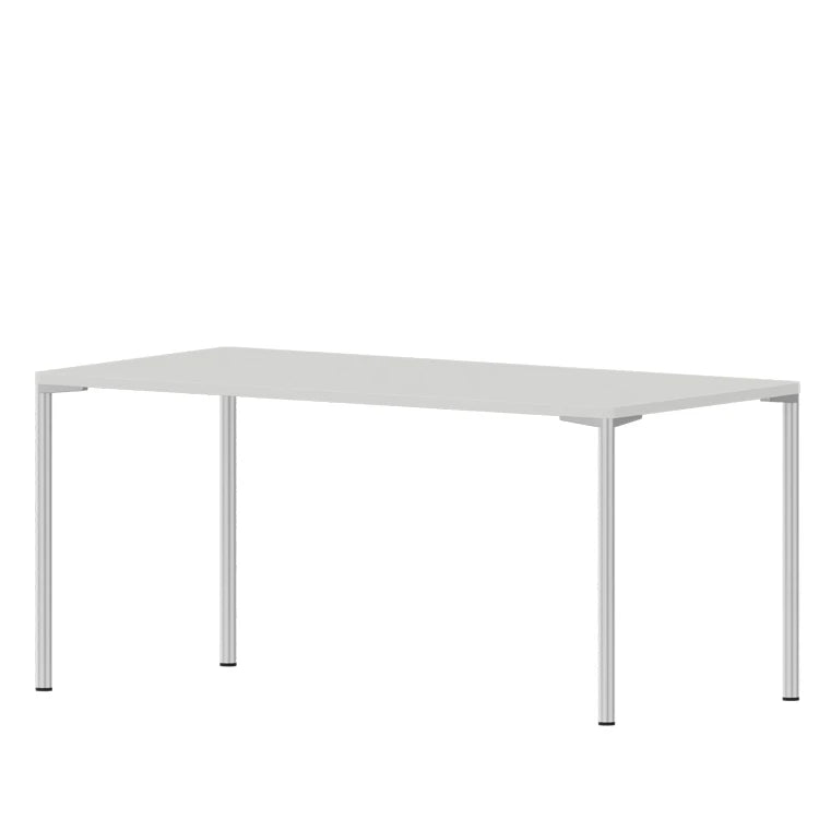 Appetit Table White Laminate Polished Aluminium 1600 Dining Table - view 1