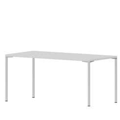 Appetit Table White Laminate Polished Aluminium 1600 Dining Table - view 1