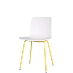 HAL Tube Non Stacking Limited White Yellow Dining Chair - view 1