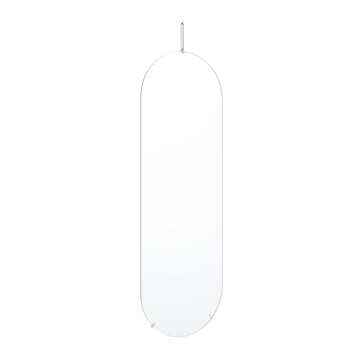 Wall Mirror Tall 133 cm Chrome - view 1
