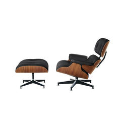Eames Lounge Chair & Ottoman (Black/Walnut) Tall Size - view 1