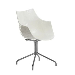 Meridiana Armchair Chromed White - view 1
