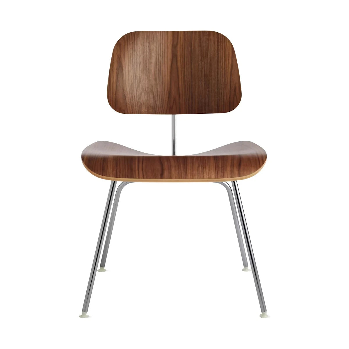Eames Molded Plywood Dining Chair DCM Santos Palisander-Chrome Base - view 1