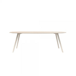 Meyer Oval Table - Waxed Ash with White Pigment - view 1