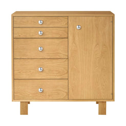 Nelson Basic Cabinet Series - 5 Drawer with Door White Oak - view 1