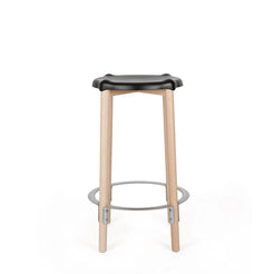 Puel Black/Natural High Stool - view 1