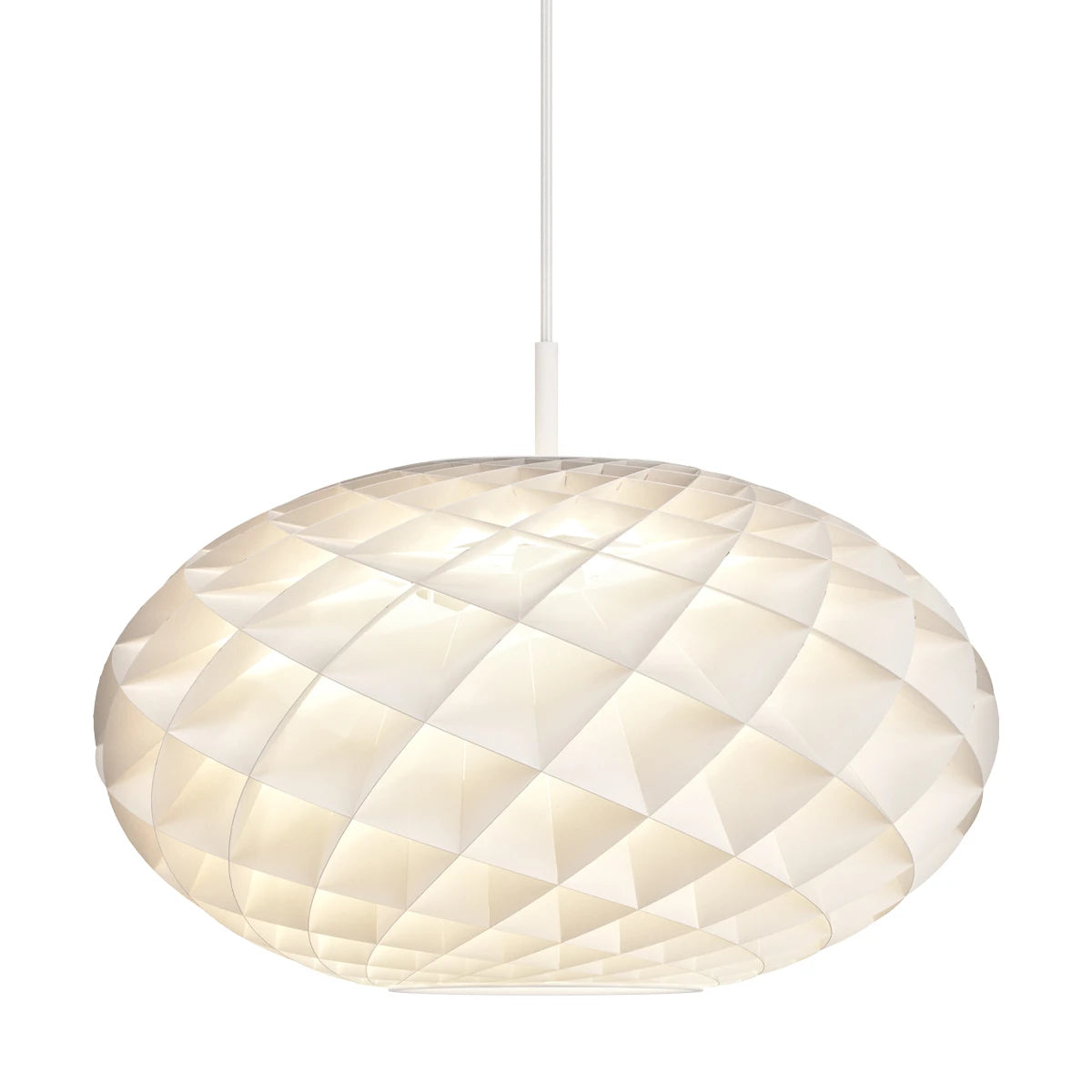 Patera Oval Pendant White - view 1
