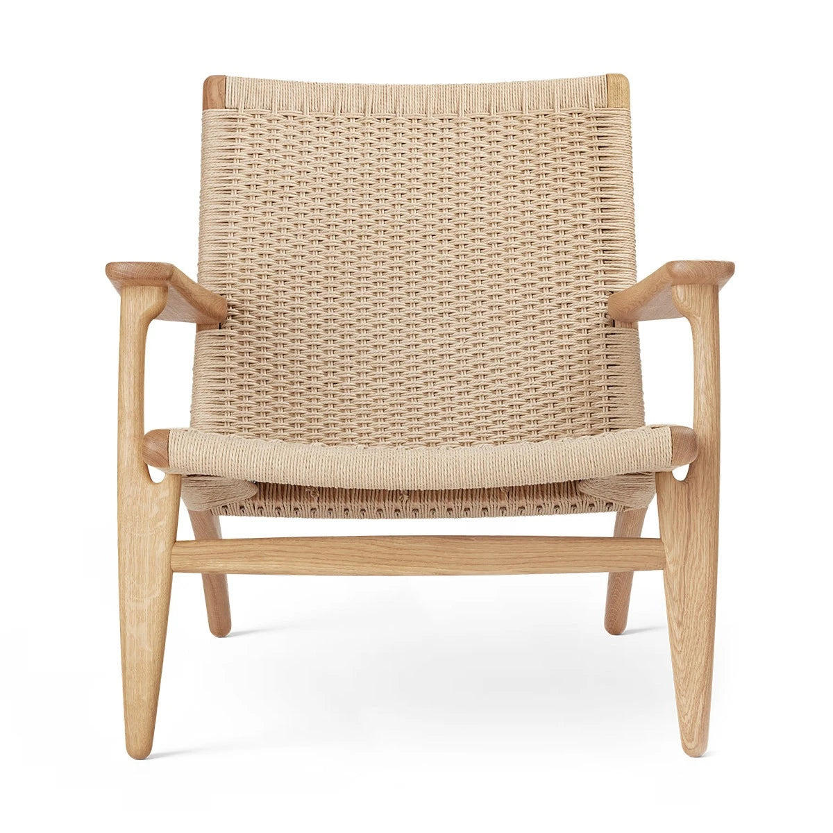 CH25 Lounge Chair Oak Oil Natural Paper Cord - view 1
