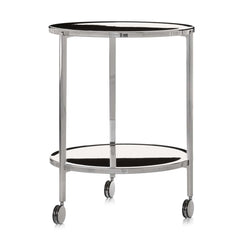 tambour table on wheel H.65 cm - view 1