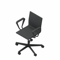 .04 Arm With Castors Shell Basic Dark Base Black Office Chair - view 1