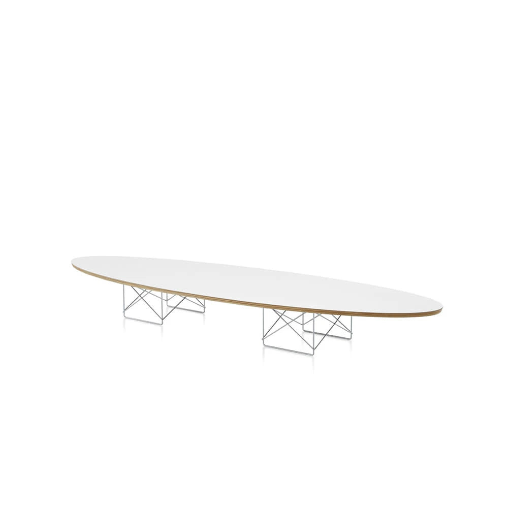 Eames Wire Base Elliptical Table (White) - view 1