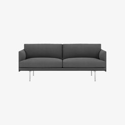 OUTLINE Sofa 2-Seater Remix 163/Aluminium - view 1