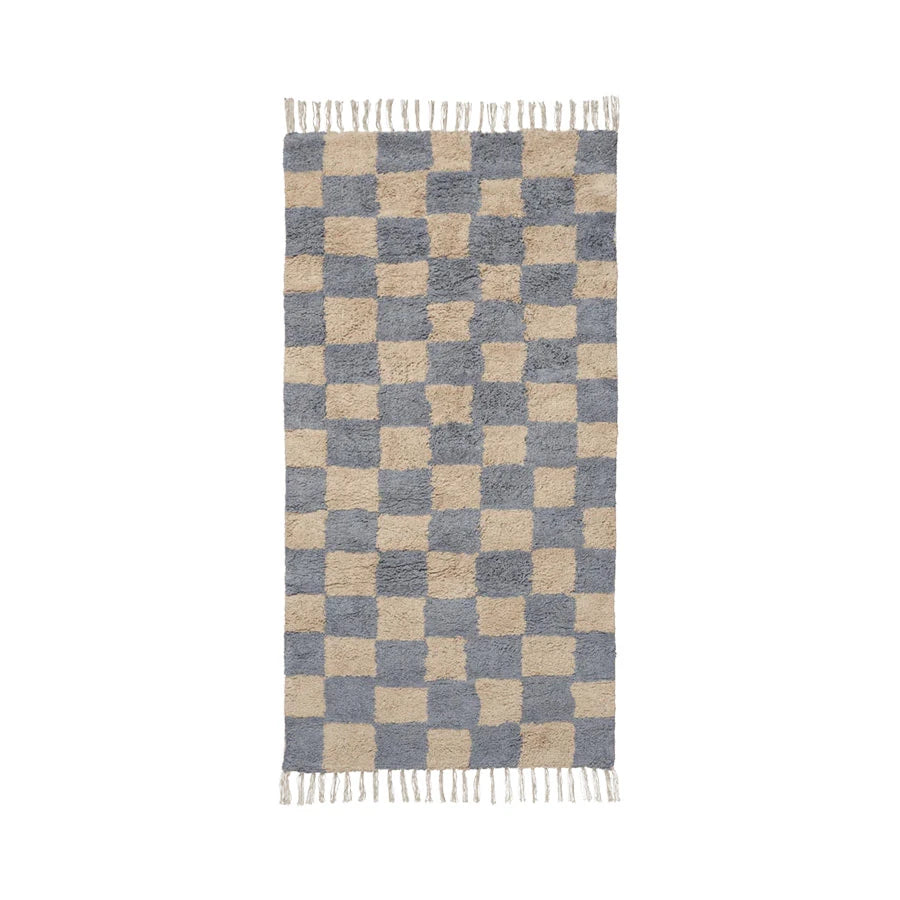 Mara Mist Blue/Warm Sand Washable Rug - view 1