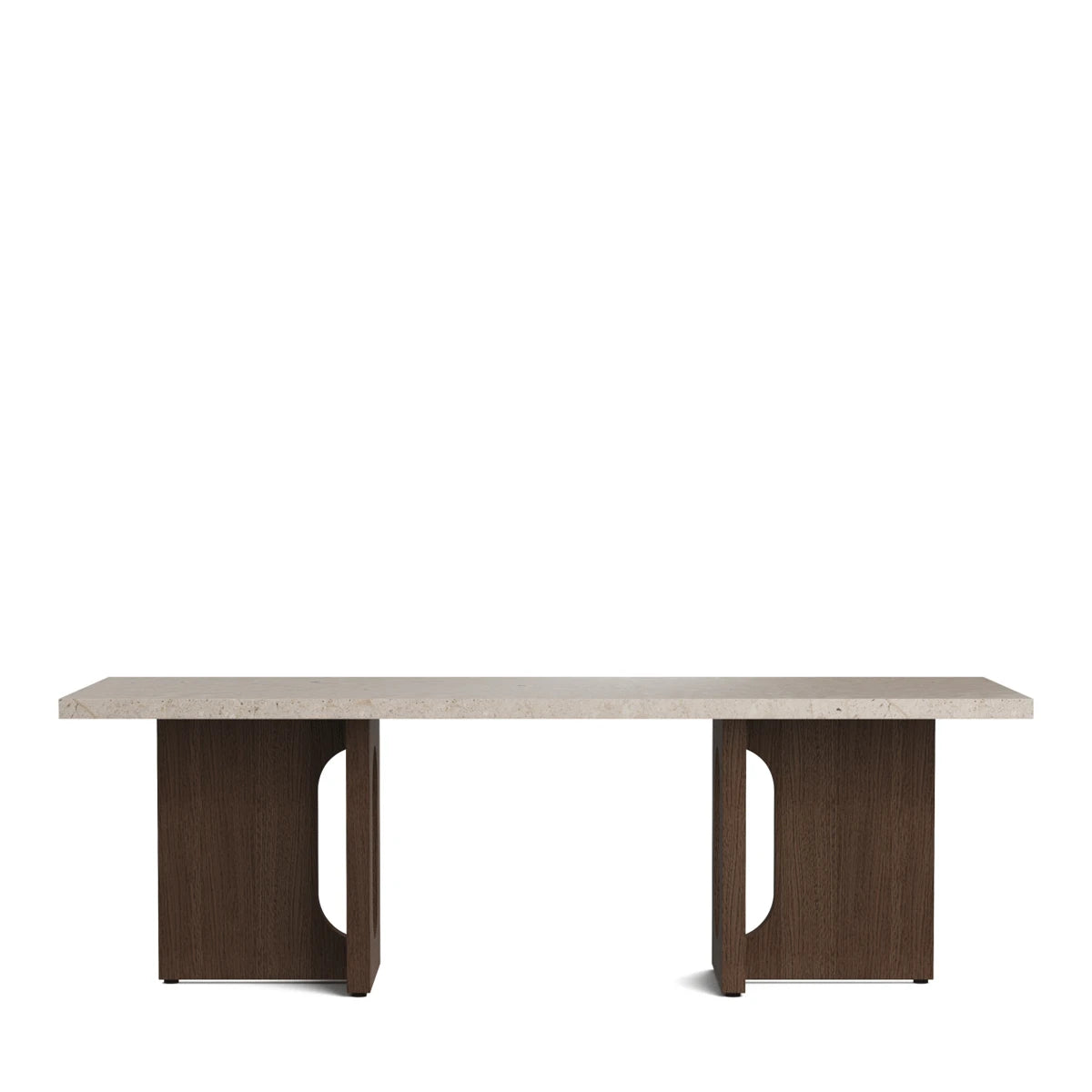 Androgyne Lounge Table Kunis Breccia Stone-Dark Stained Oak - view 1