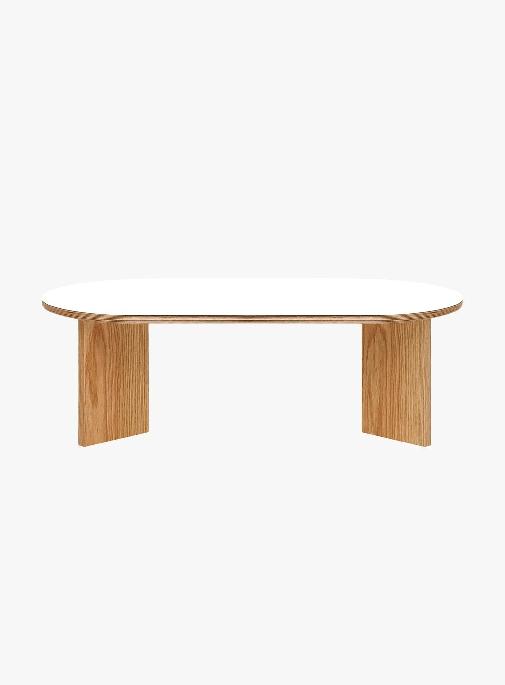 Avec Oval Low Table Nanolight White | PW001591 - view 1