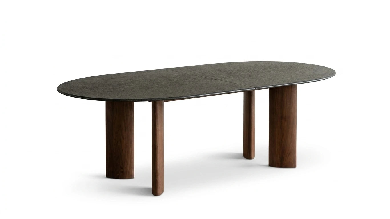Oval Stone Dining Table - view 1