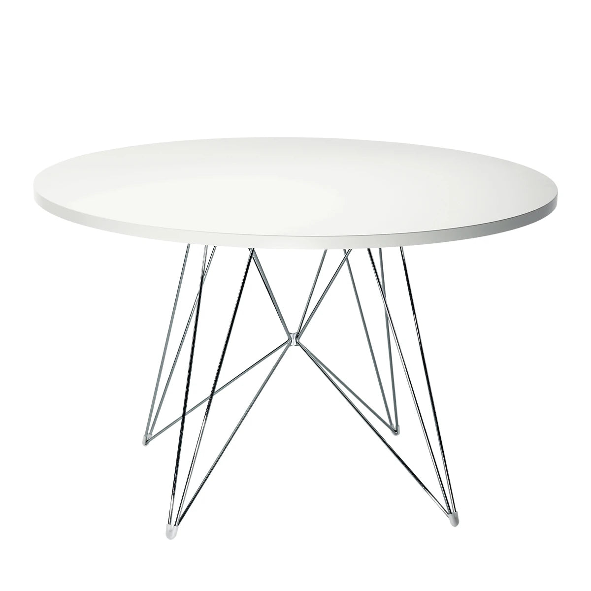 xZ3 Round Table 120 White-Chromed - view 1